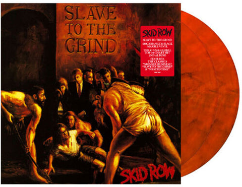 Skid Row Slave To The Grind Orange & Black Double Vinyl Lp