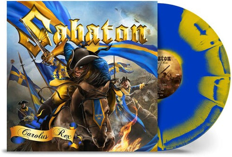 SABATON CAROLUS REX - BLUE YELLOW SUNBURST VINYL LP